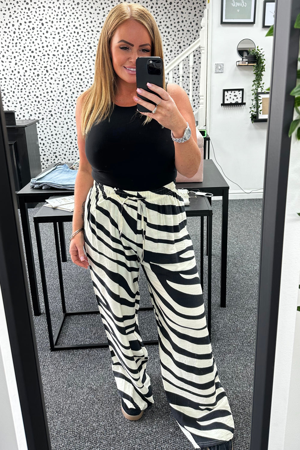 Zebra Black & white Palazzos
