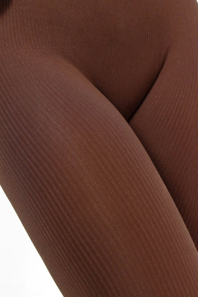 Chocolate Brown Power Leggings